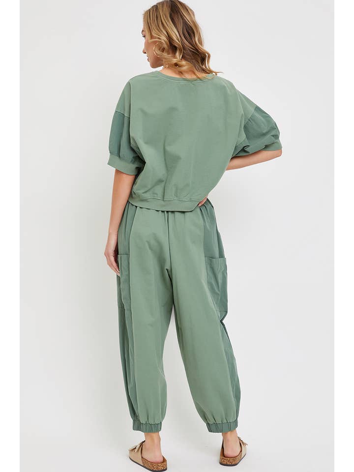 Sweet Lovely by Jen - Wholesale Lounge Sweatpants/Joggers - Women's - CASUAL COMFY WIDE-LEG HARMES JOGGERS15