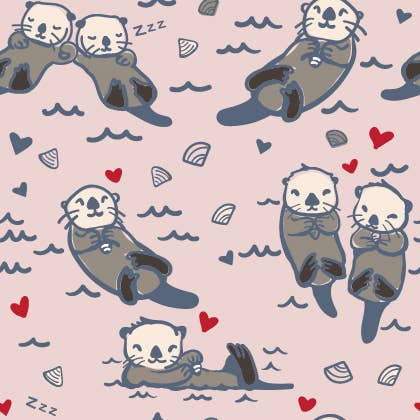 Cutieful - Wholesale Socks - Women's - Otterly In Love Print - Cutieful Compression Socks