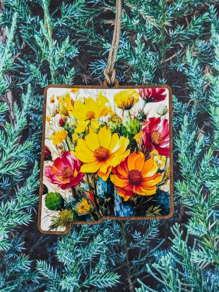New Mexico Wildflower Ornament for wholesale by The Little Ornament Shop