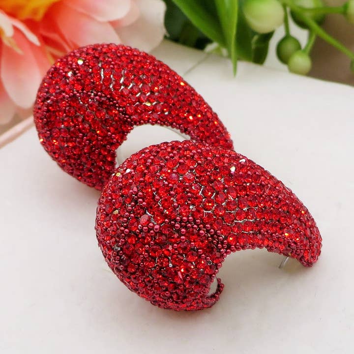 SELENE DROP - Boucles d'oreilles pendantes avec zircon cubique pour la vente par Daemon srls