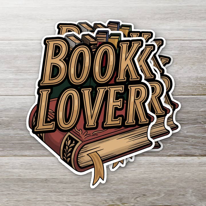 Book Lover Sticker for wholesale by Ozark Sticker Company