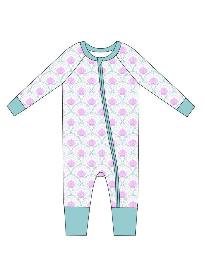 Seaside Shells Zip Jam for wholesale by Toast + Jams