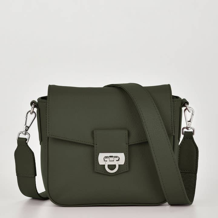 GABEE PRODUCTS - Wholesale Crossbody bag – Women's - Charlotte Leather Turnlock Closure Crossbody Bag4