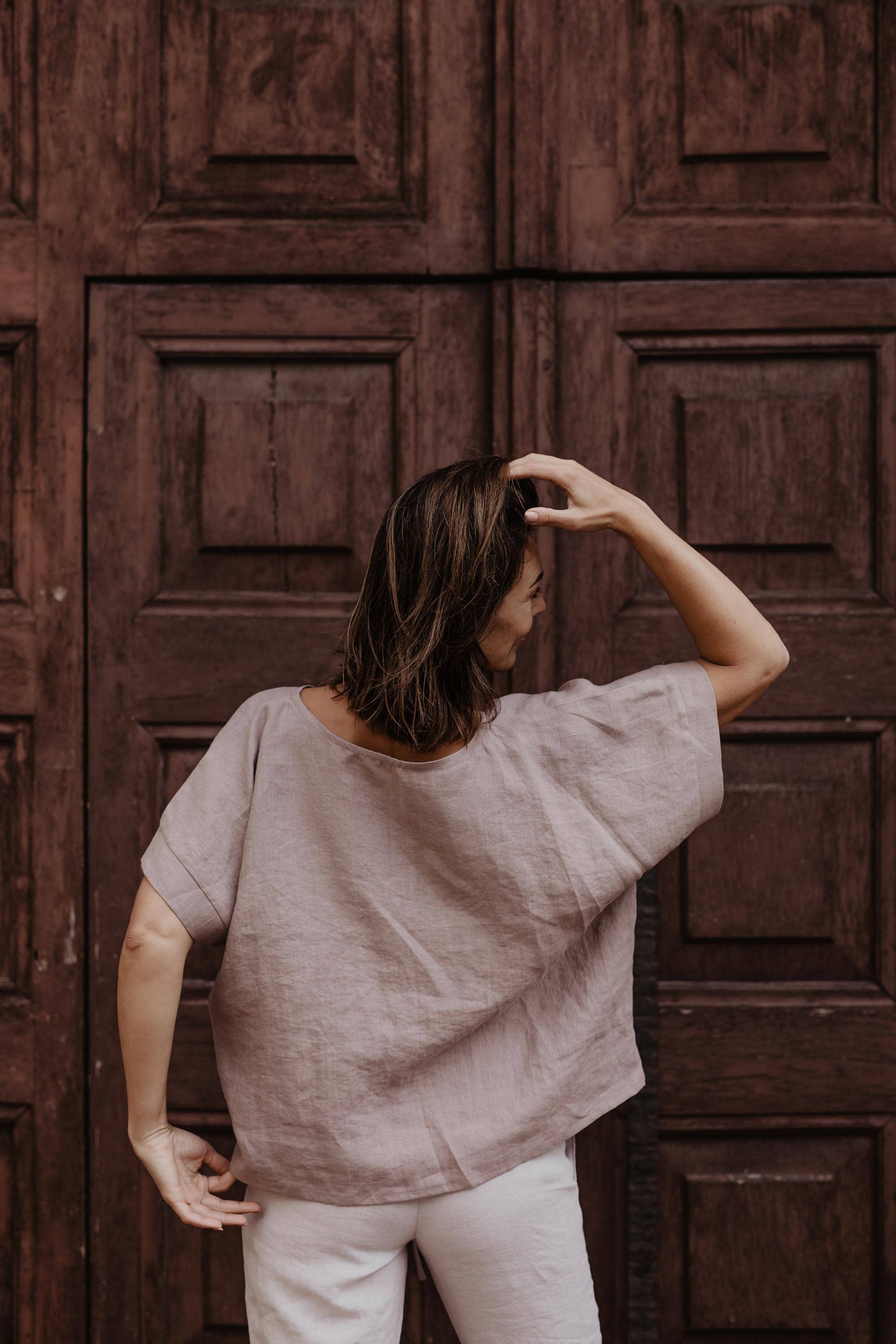 AmourLinen - Wholesale T-Shirt - Women's - Linen top Porto9