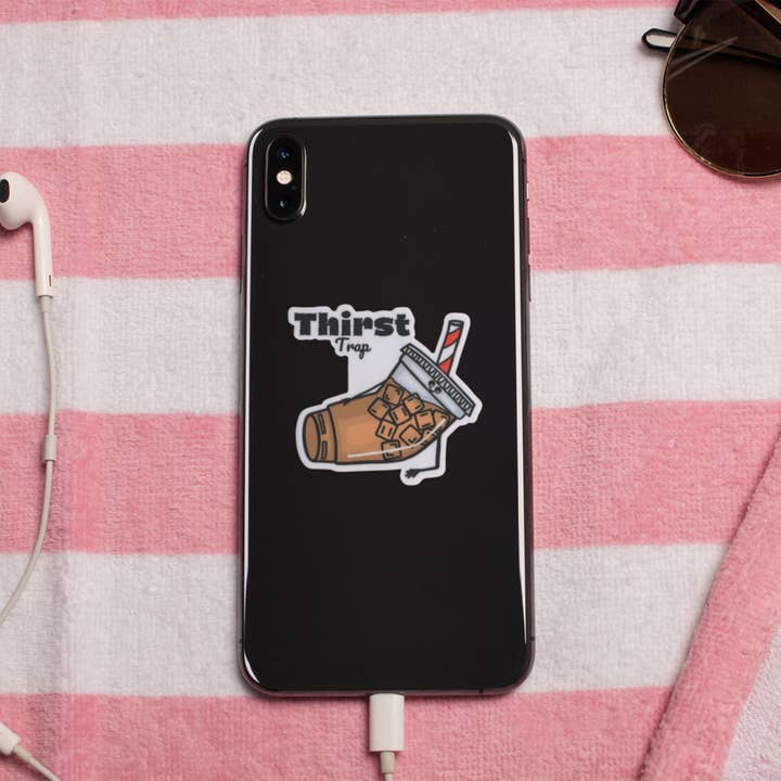 Punaballoo – Großhandel Aufkleber – Durstfalle – Eiskaffee Vinyl-Aufkleber - Wasserdicht & Matt7