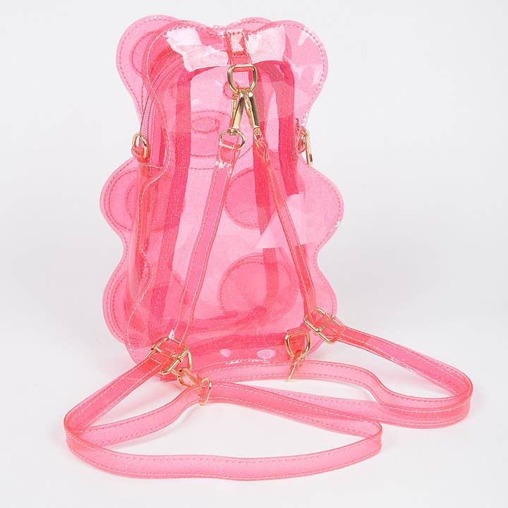 3AM BY H&D ACCESSORIES - Wholesale Backpack - Women's - Transparent Teddy Bear Backpac
