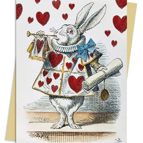 Texas Bookman - Wholesale Everyday Greeting Card - Alice in Wonderland White Rabbit Greeting Card
