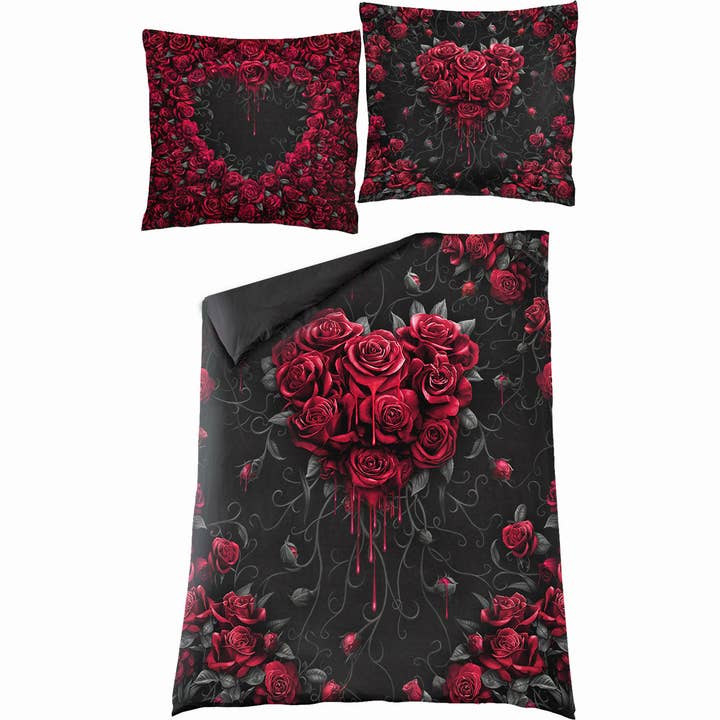 Spiral - Wholesale Bedding Set - BLEEDING HEART - Single Duvet Cover + UK And EU Pillow case1