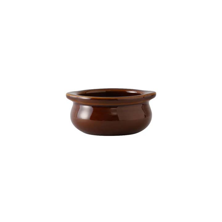 Caramel Solid Color Ceramic Onion Soup Crock, 10oz for wholesale on Faire