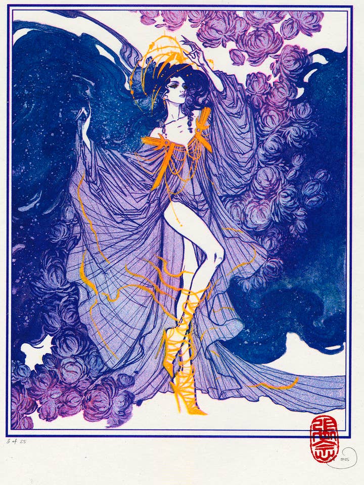 Nyx || Édition Limitée Riso pour la vente par Oscen || Nen Chang & Liz Tecca