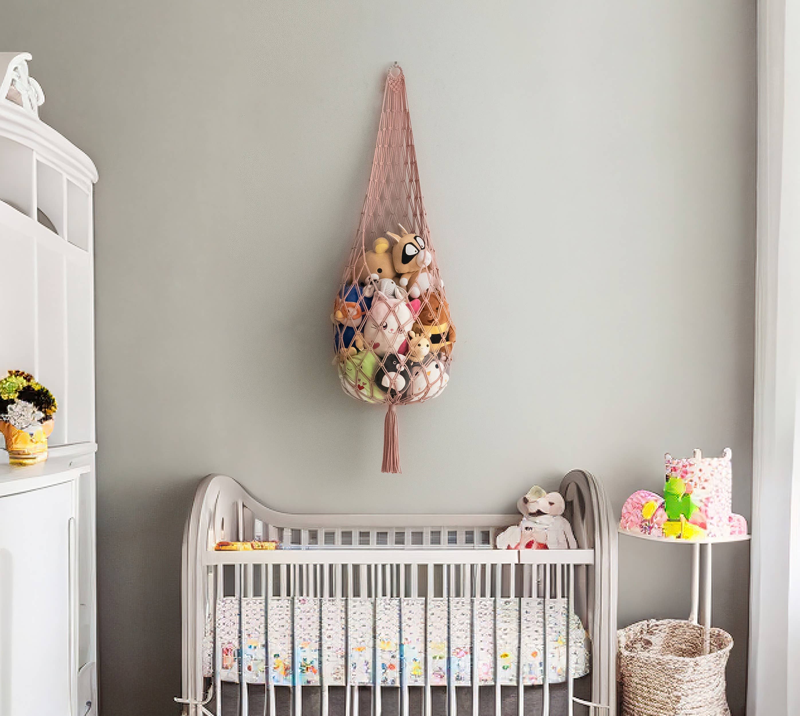 BeanDaikon – wholesale Stuffed/plush toy – Kids & baby – Toy Storage Hammock For Boho Nursery Organization I956