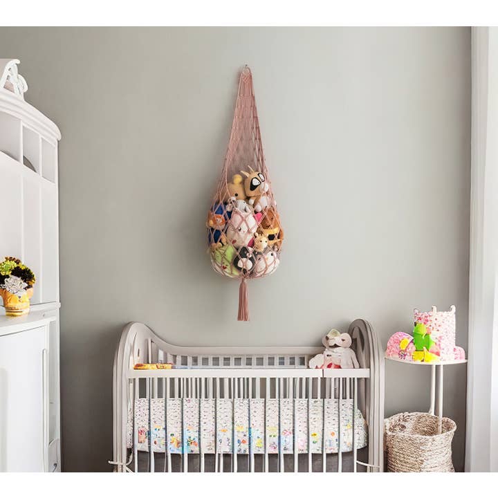 BeanDaikon – wholesale Stuffed/plush toy – Kids & baby – Toy Storage Hammock For Boho Nursery Organization I956