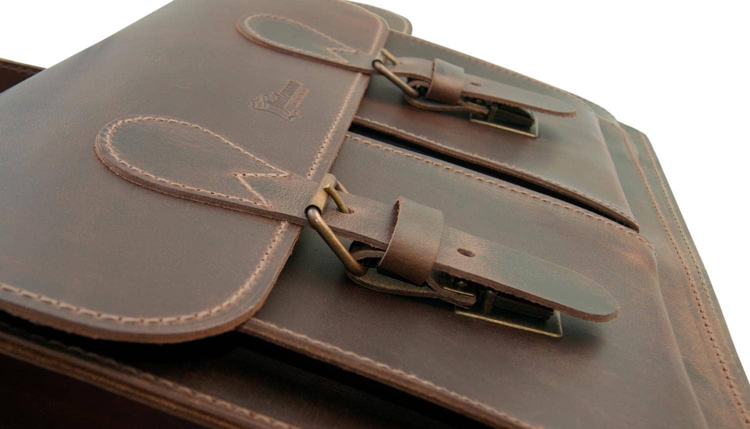 Thielemann Leather Manufacturer - Wholesale Briefcase - Unisex - “Kiev” PREMIUM leather briefcase | color: dark brown12