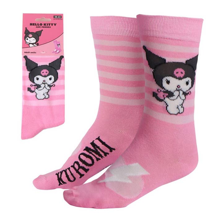 HELLO KITTY KUROMI SOCKS - 2900003028 for wholesale by Mastoys, S.L.