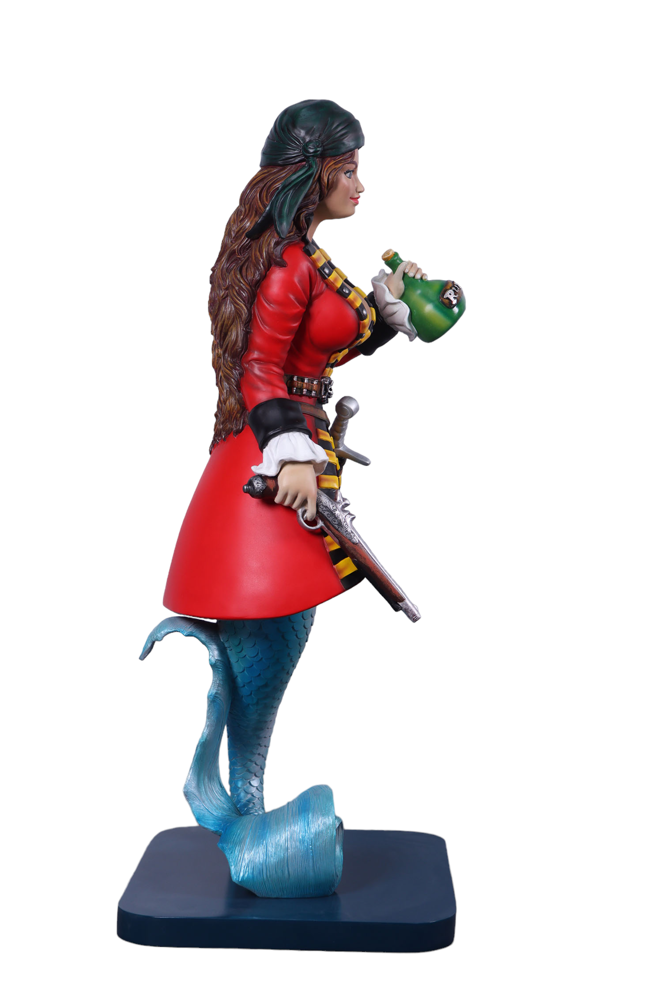 Nautical Tropical Imports - Wholesale Sculpture - Sassea The Renegade Mermaid Pirate Sculpture 5ft Tall 3