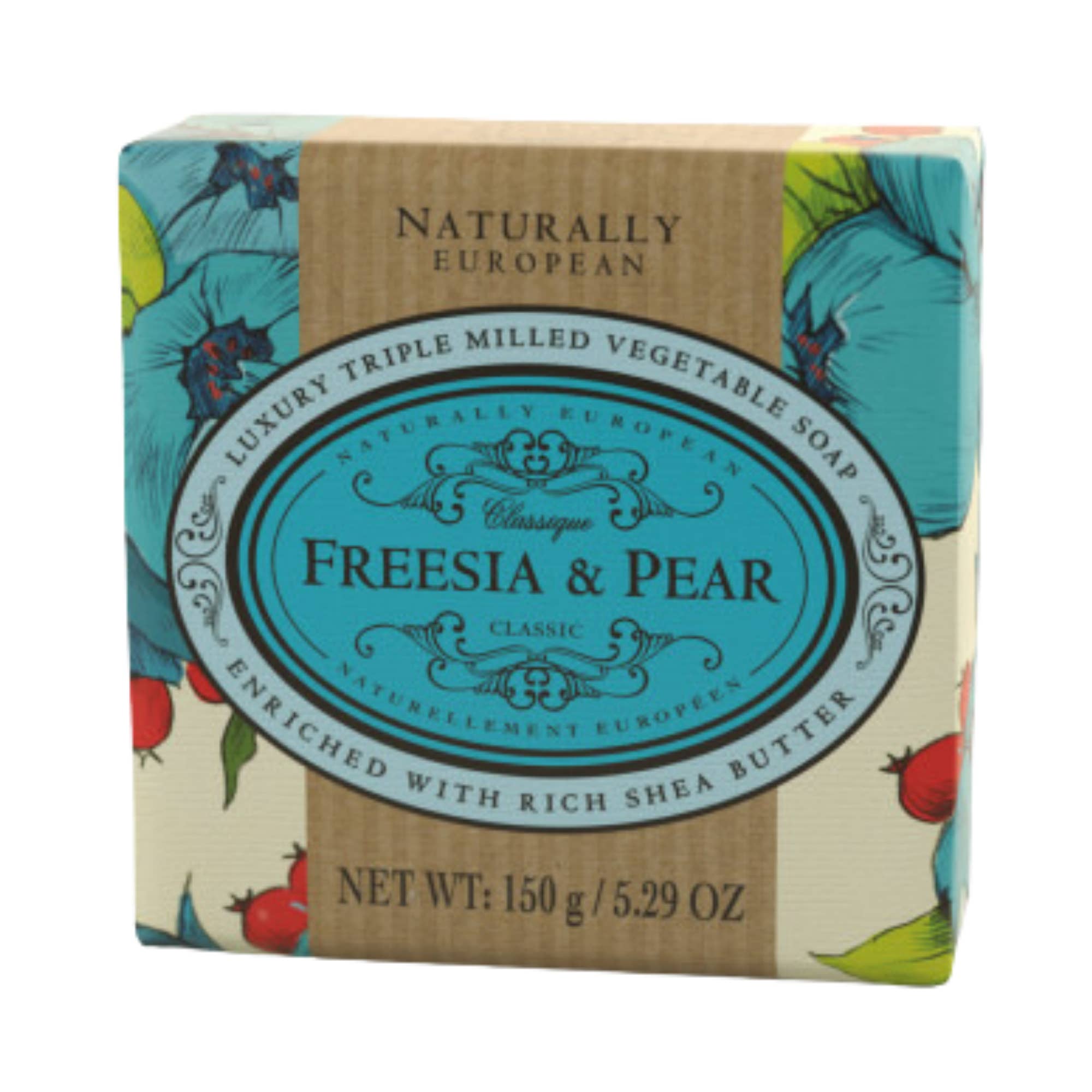 Upper Canada Soap - Wholesale Bar Soap - Naturally European® 150g Luxury Soap Bar - Freesia & Pear