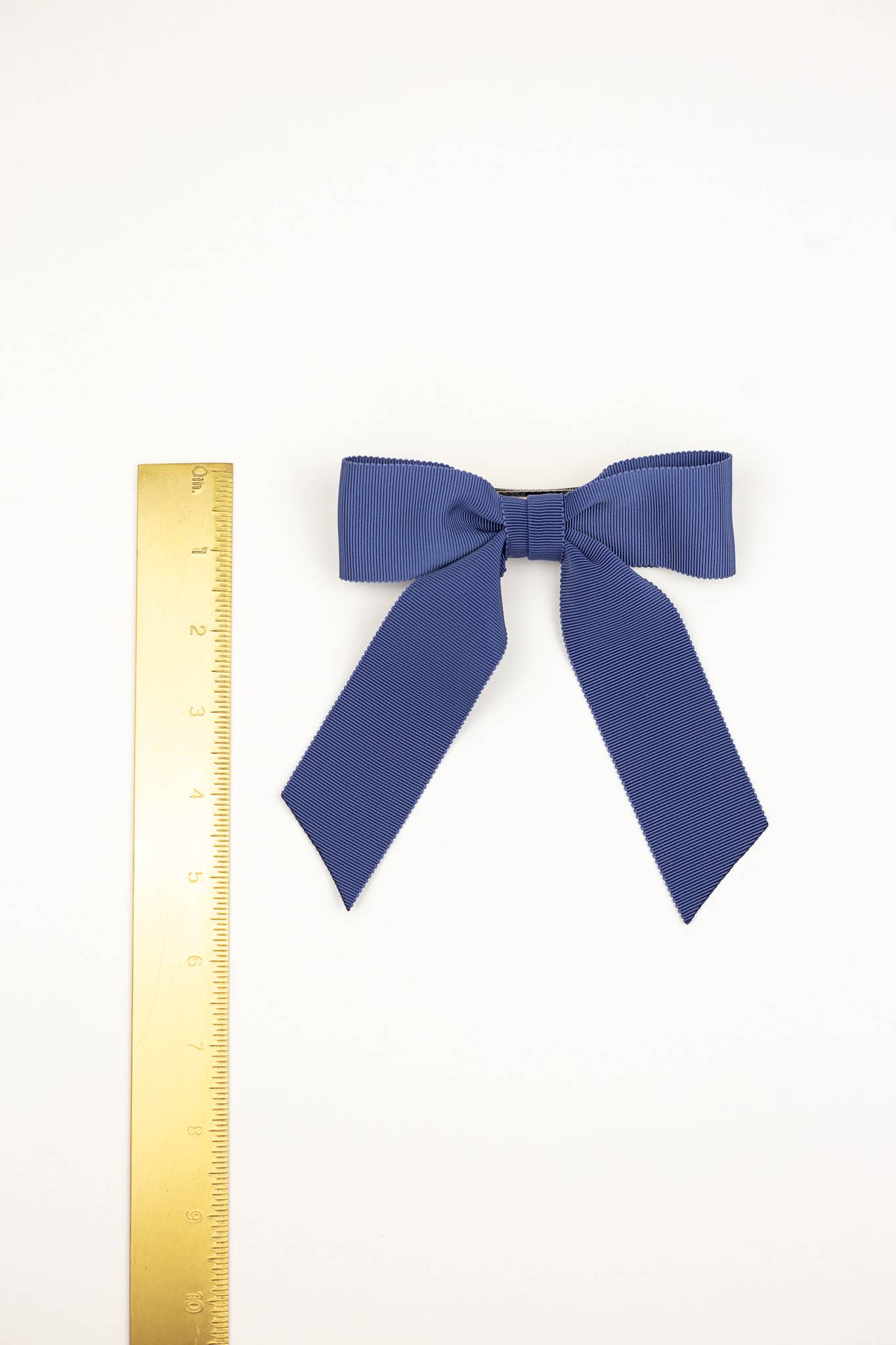 Grace & Grandeur - Wholesale Hair Bow - Women's - Small Petersham Grosgrain Hair Bow Barrette | Delora Bow4