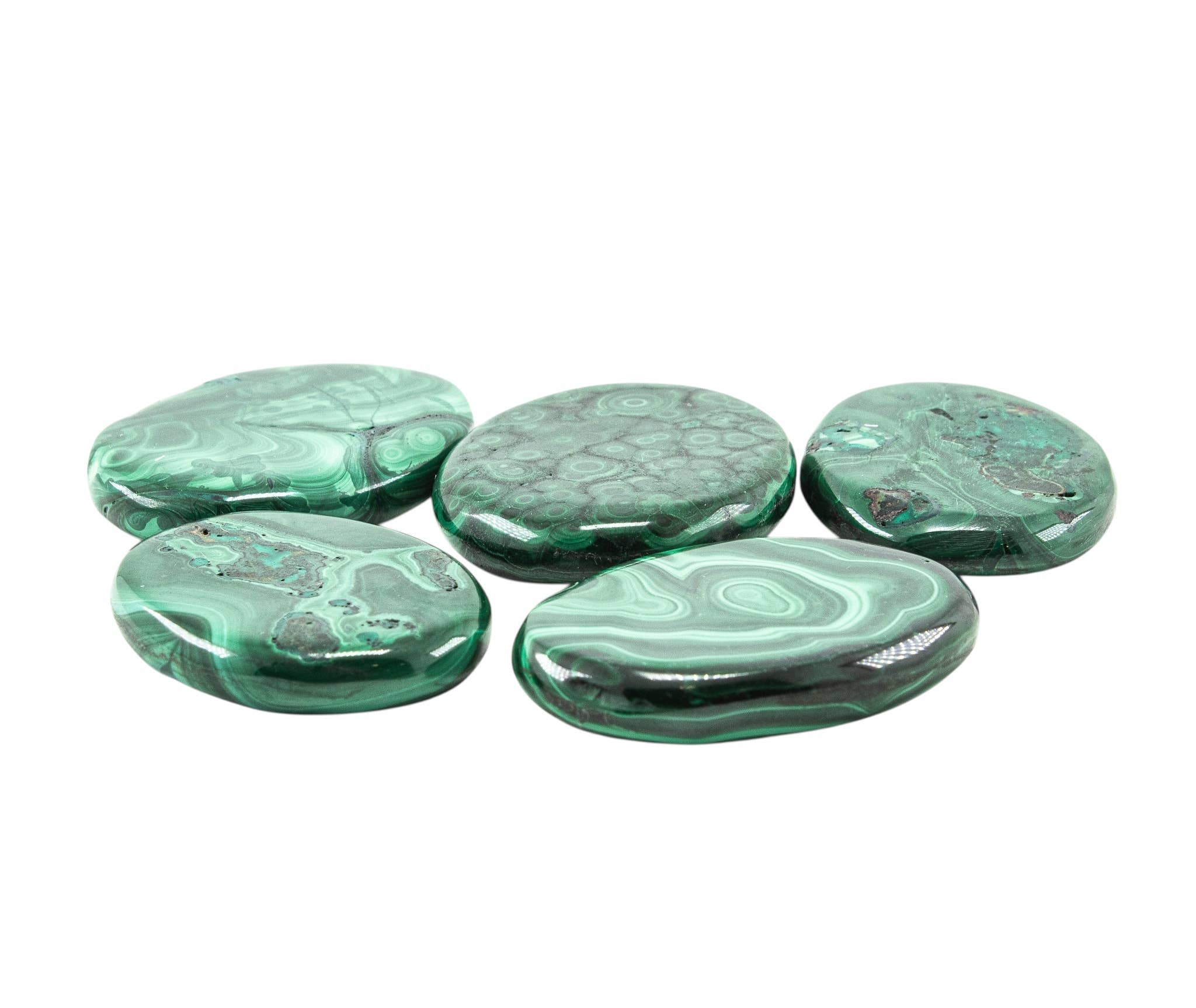 Quasar Gems USA – wholesale Spiritual stone/crystal – Malachite Smooth Stones3