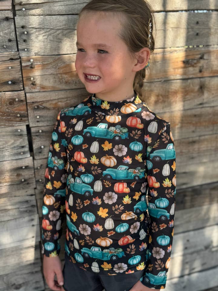 Take Me To The Pumpkin Patch Kids Mesh for wholesale by Sterling Kreek