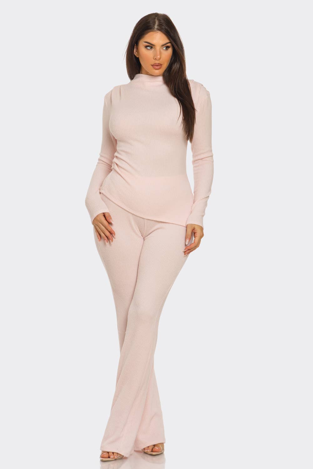 Julia by LoveJ - Wholesale Top & Pant Set (NOT Loungewear) - Women's - Asymmetric Ruched Hem Top And Pants Set 6