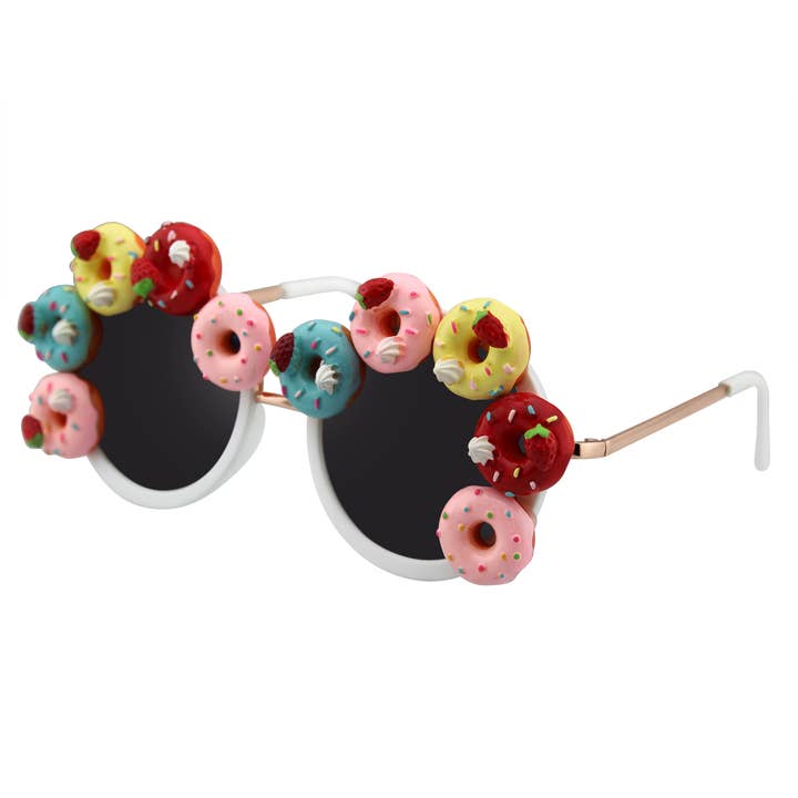 Emblem Eyewear - Wholesale Sunglasses - Women's - Super Cute Novelty Tutti Fruity Donut Fun Round Sunglasses