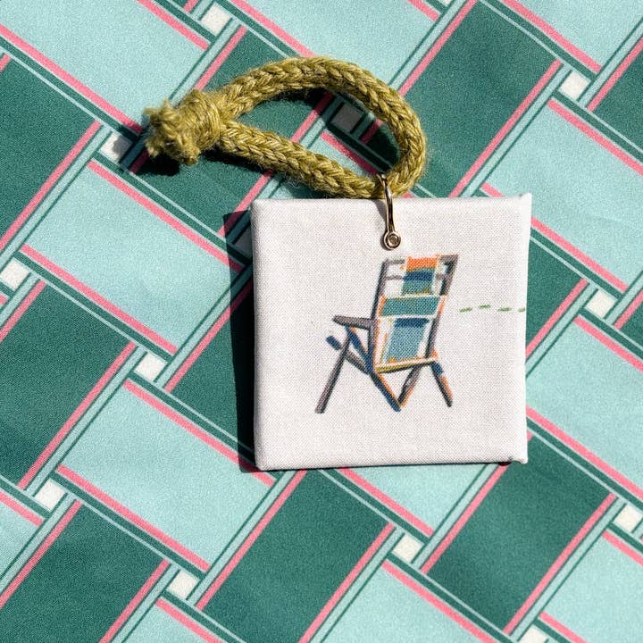 Ornement en sable "Happy Place" | Fait main pour la vente par Kristin Cronic Studio