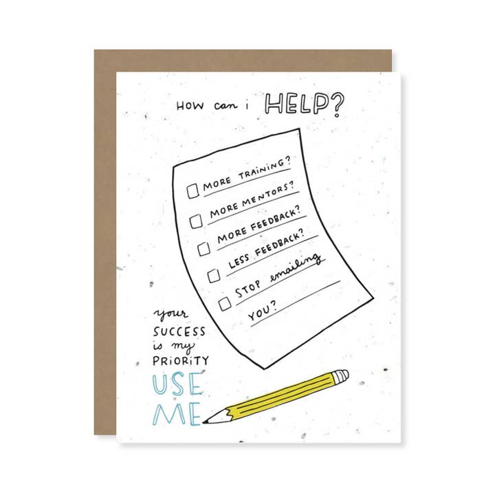 Use Me (Empregador) Cartão de semente de flores silvestres plantáveis por atacado de Thoughtful Human