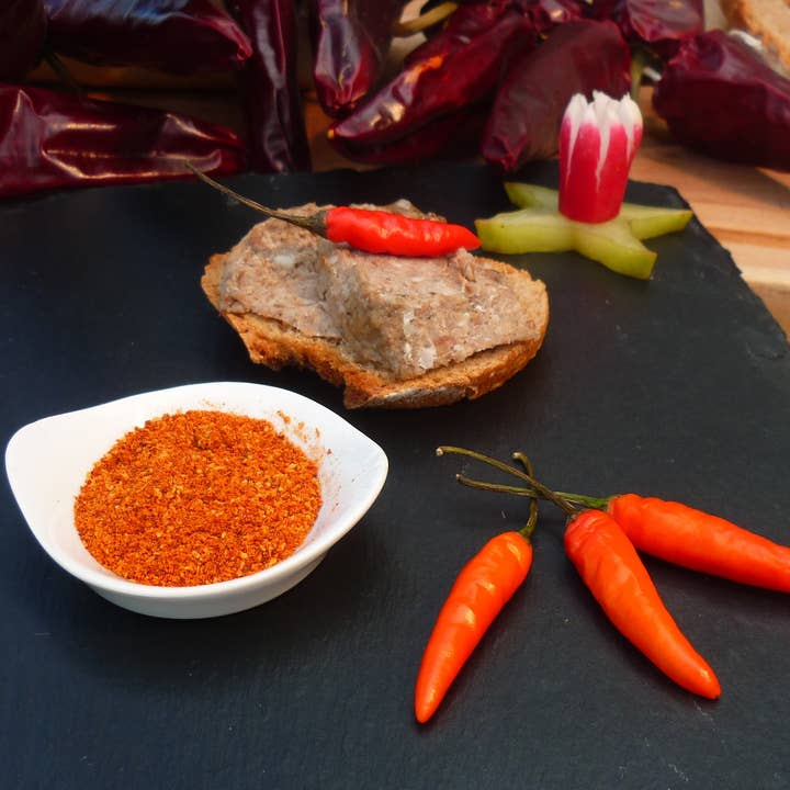 Maison Regaud - Wholesale Shelf Stable Prepared Meal - Duck pate with Espelette pepper 130g0