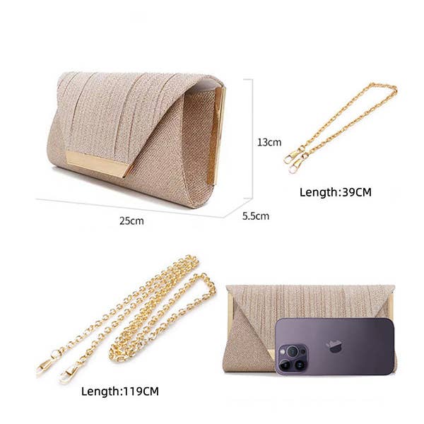 ShieldChic - Wholesale Clutch Bag - Women's - Chains Contrast Color Sequined Split-Joint Evening Bags&Clutches11