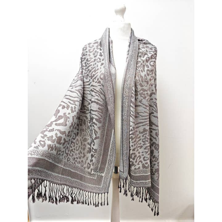 Superbia – wholesale Scarf – Women's – Super Soft Pashmina Scarf Shawl Wrap-2503 Animal Print16