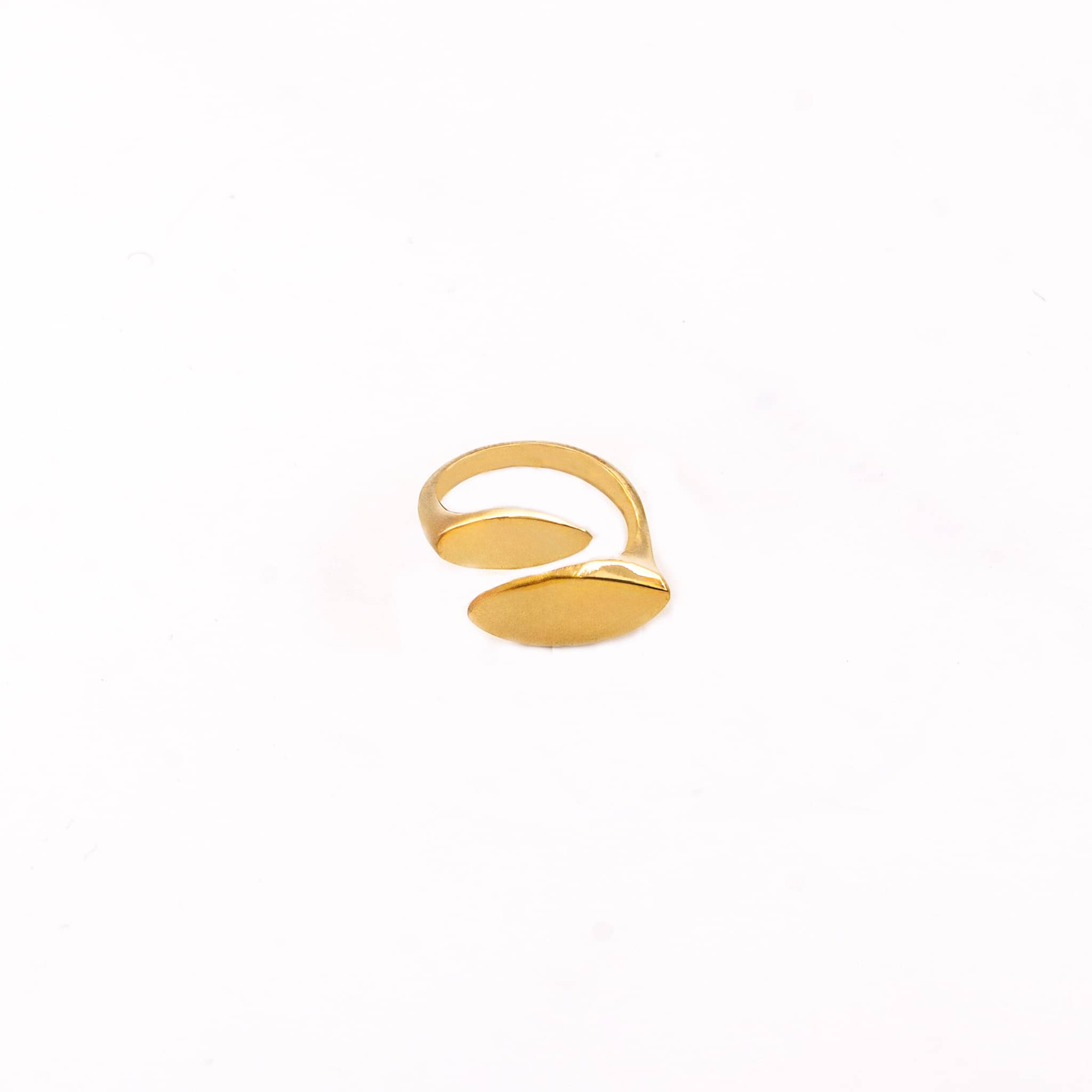 Ecodunia - Wholesale Band/Stacked Ring - Tiwa Open Asymmetrical Droplet Wrap Ring0