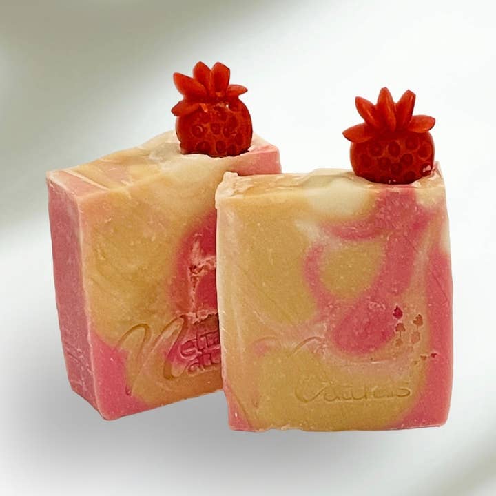 Strawberry and Honey Soap for wholesale by Netta’s Naturals