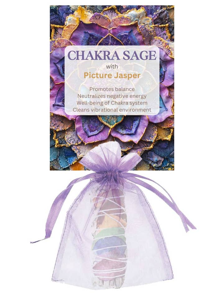 Sage & Smudge Carded / Chakra for wholesale by Serenity + Sol