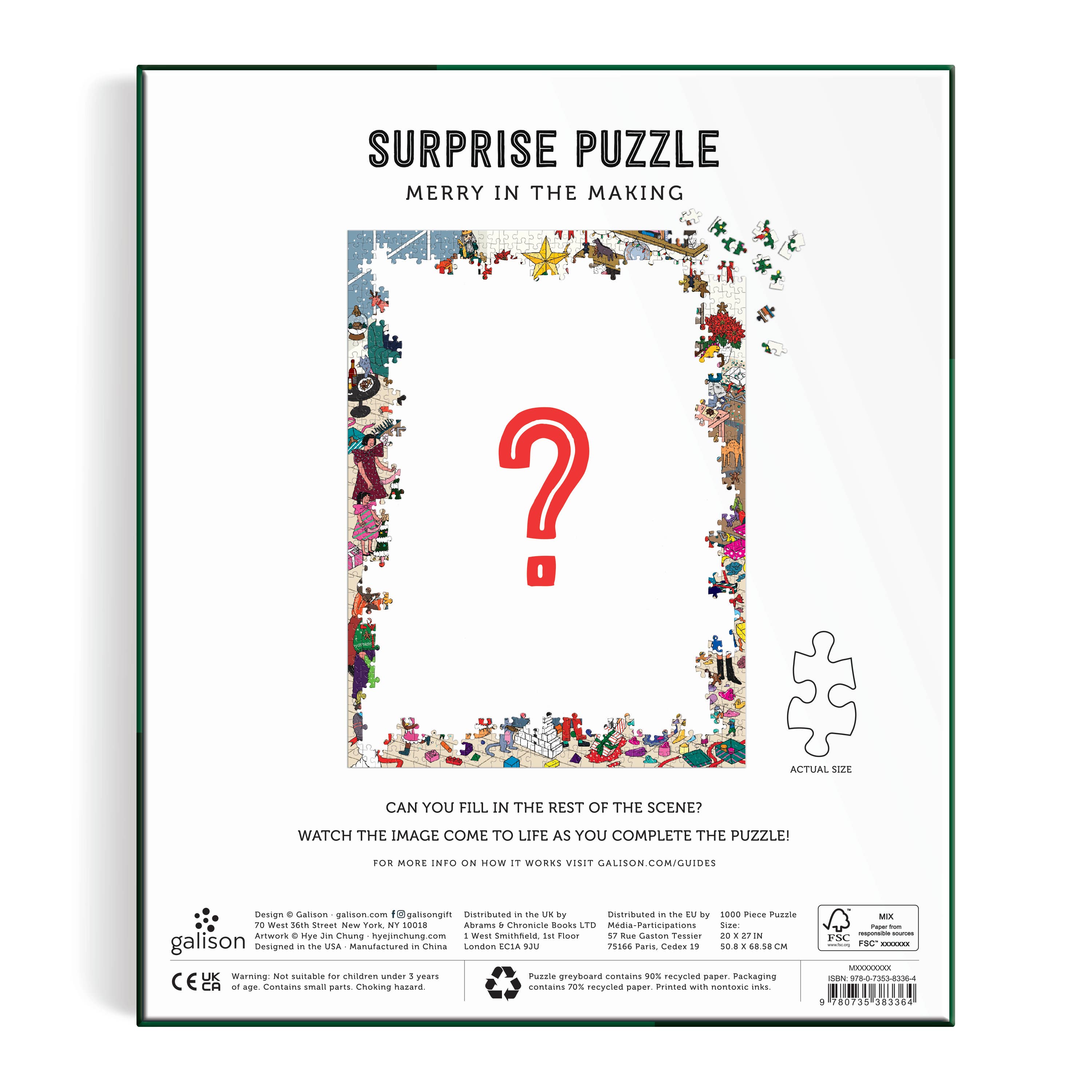 Chronicle Books - Wholesale Puzzle - Adult - Merry In the Making 1000 Piece Surprise Puzzle3