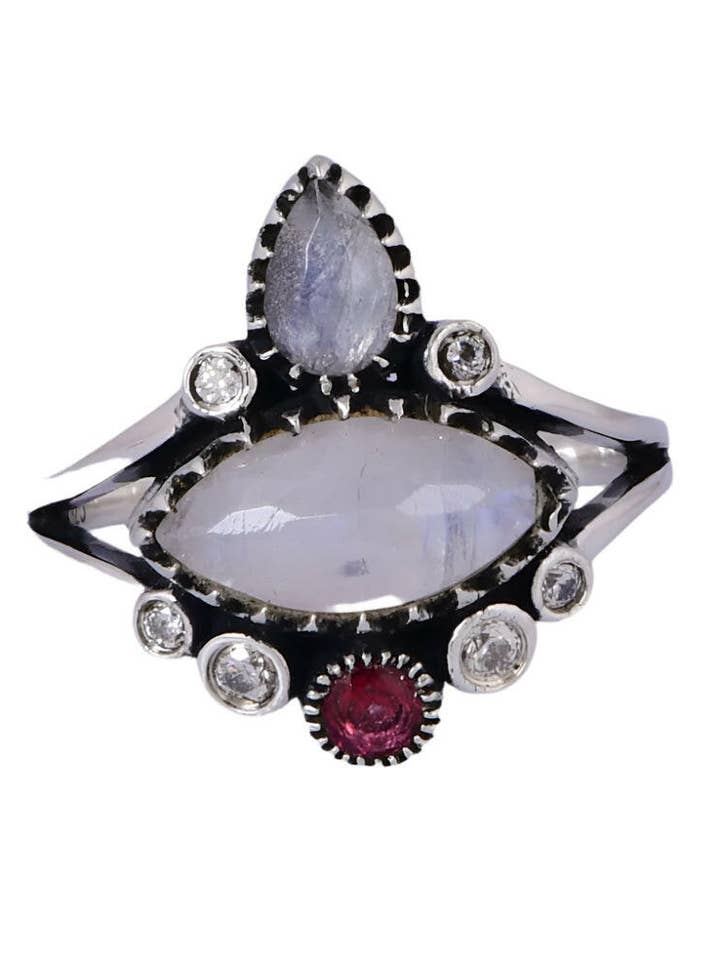 Bague en pierre d'aura divine pour la vente par Krush Kandy