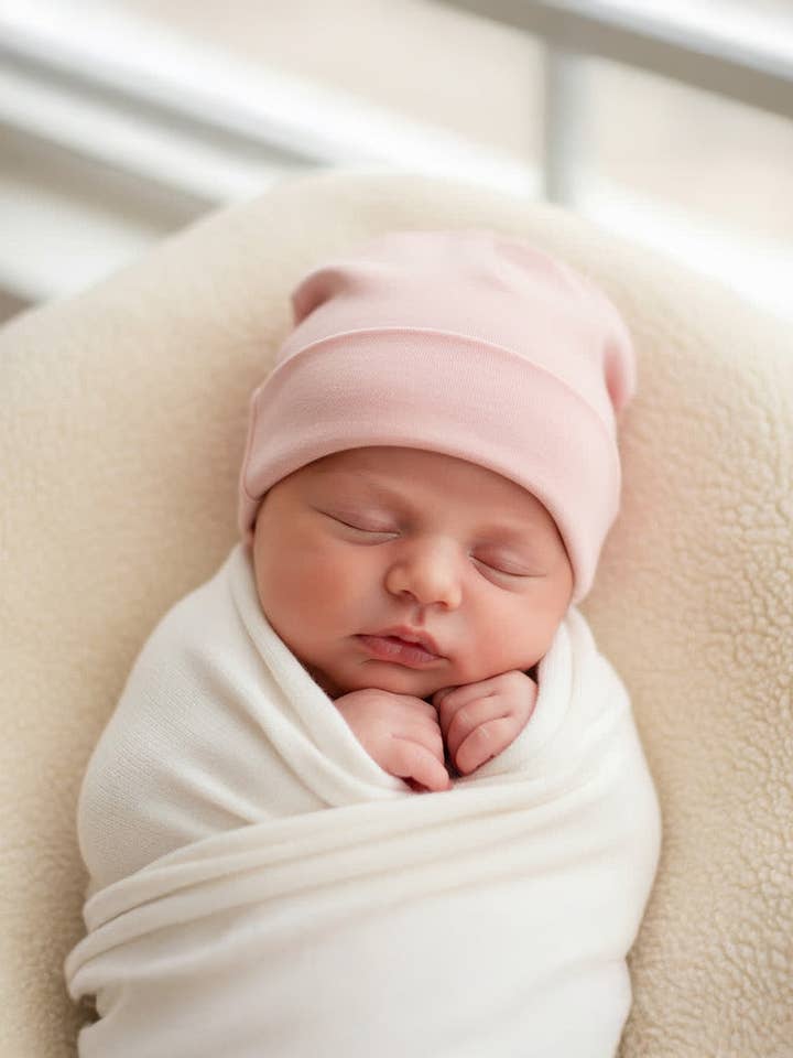 Babymütze aus Wolle - Merinowolle - Misty Rose für den Großhandel von Lille Barn