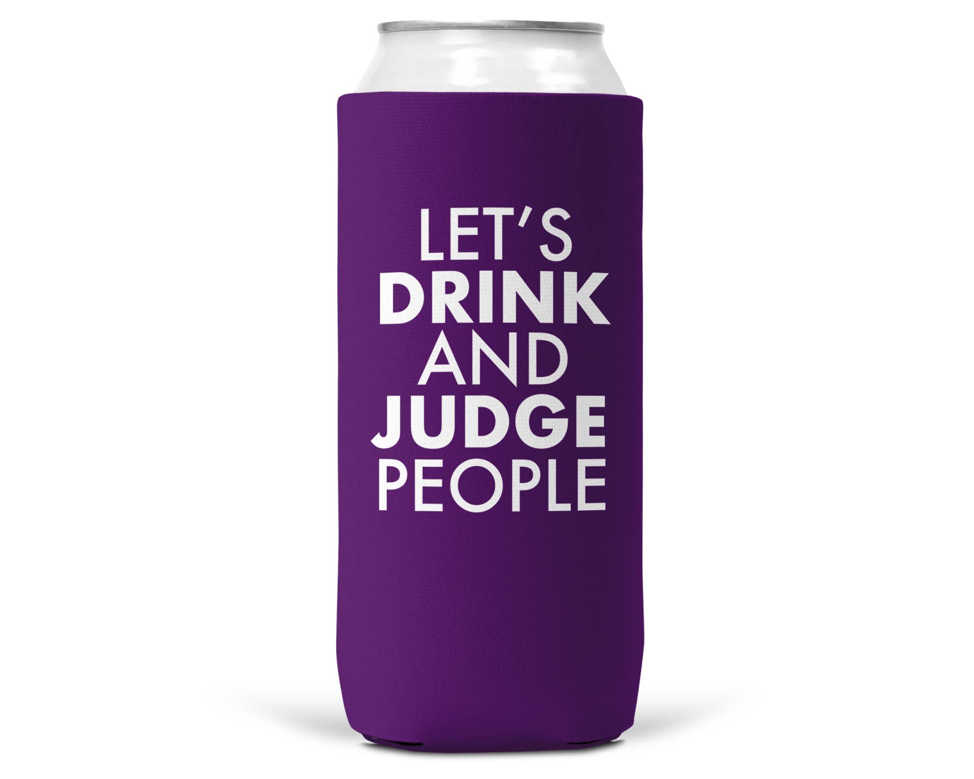 Wi-Wear - Wholesale Drink Huggers & Koozies - Let's Drink and Ju SLIM CAN Coozie/Cooler for 12oz Slim Cans5