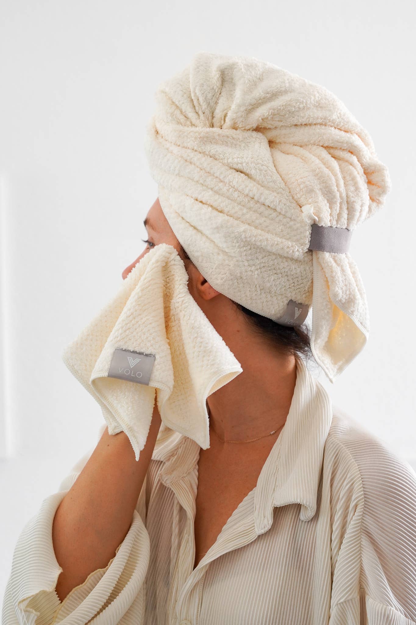 VOLO Face Towel- Salt White for wholesale on Faire2