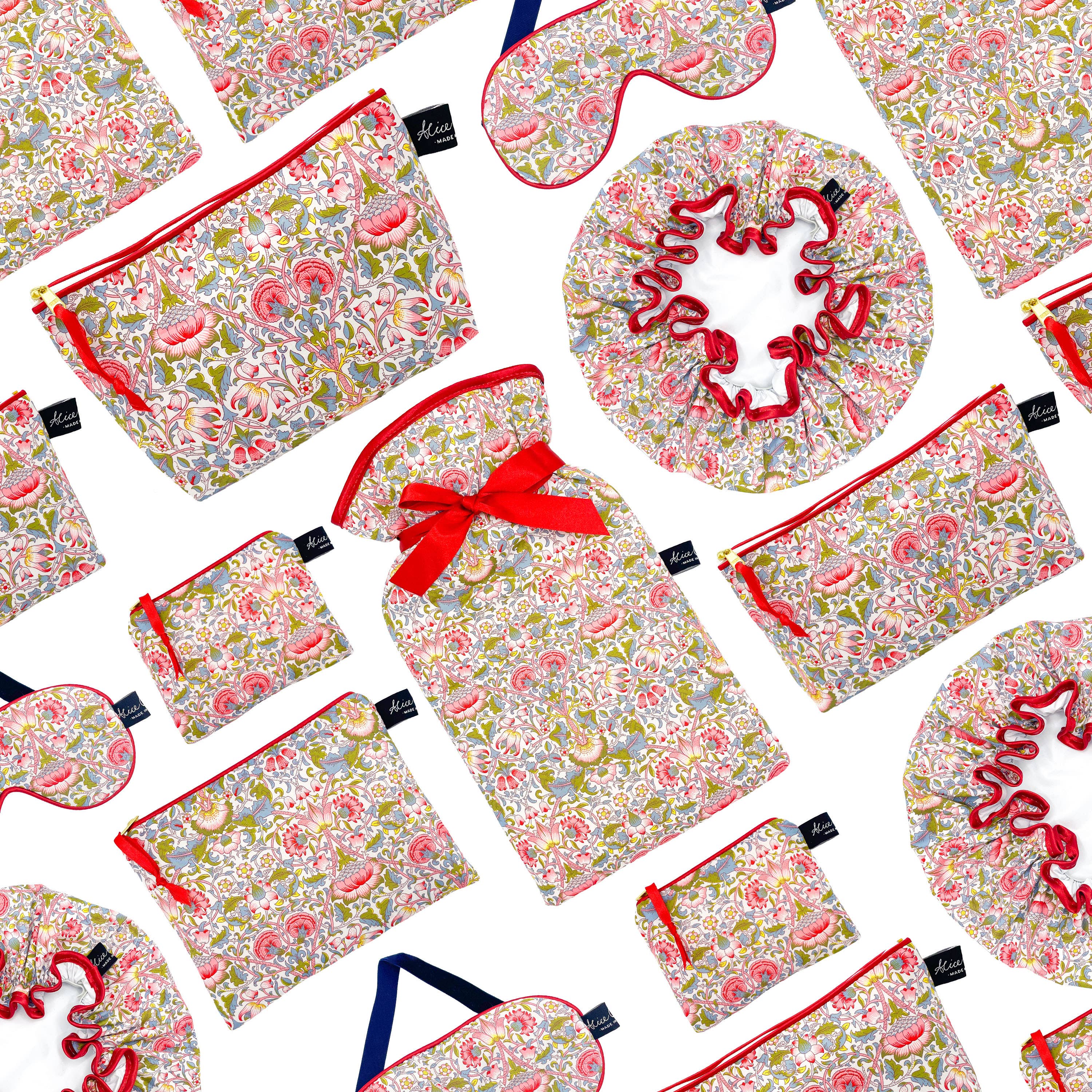 Alice Caroline - Vente Trousse de toilette – femme - Trousse de toilette Liberty Matte Lodden Wild Cherry | Cadeaux2