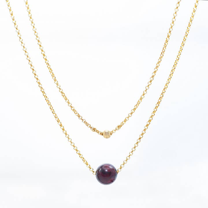 Collar de cuentas de ámbar báltico, collar de ámbar plateado chapado en oro para venta al por mayor de Marcin Waryszak