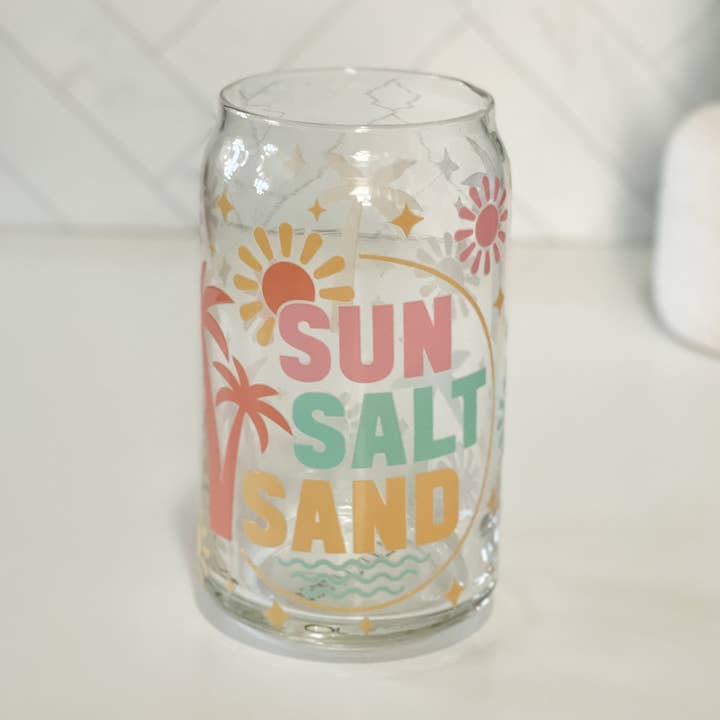 Sun Salt Sand Glass Can for wholesale by Luxurnia