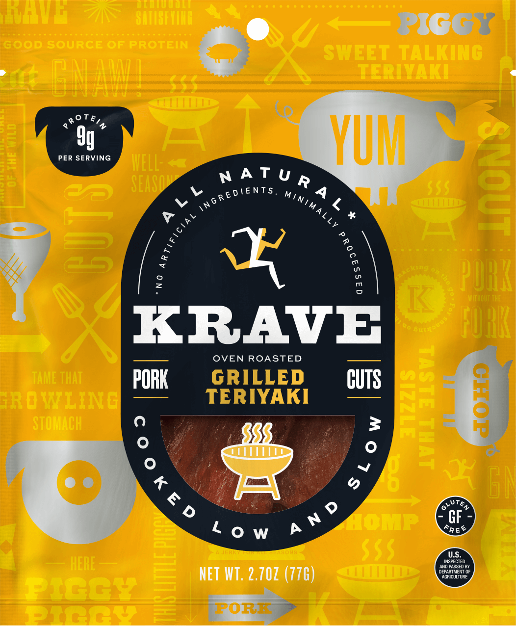 KRAVE & Chef's Cut Real Jerky - Wholesale Jerky - Grilled Teriyaki Pork Jerky0