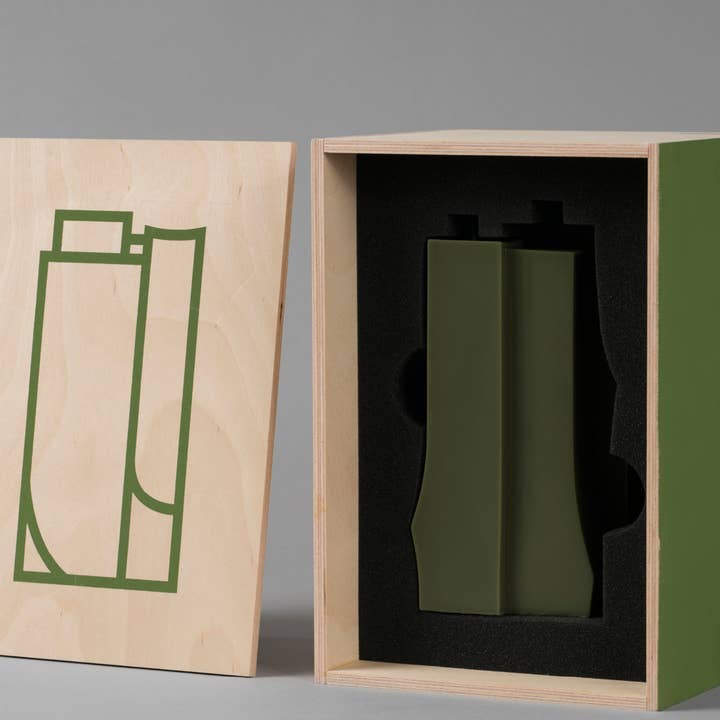 BOLTBOLT - Wholesale Novelty Candle - SOAPMAN Vertical Bar Sculpture Candle - Wild Growth of Grass - Olive Green6