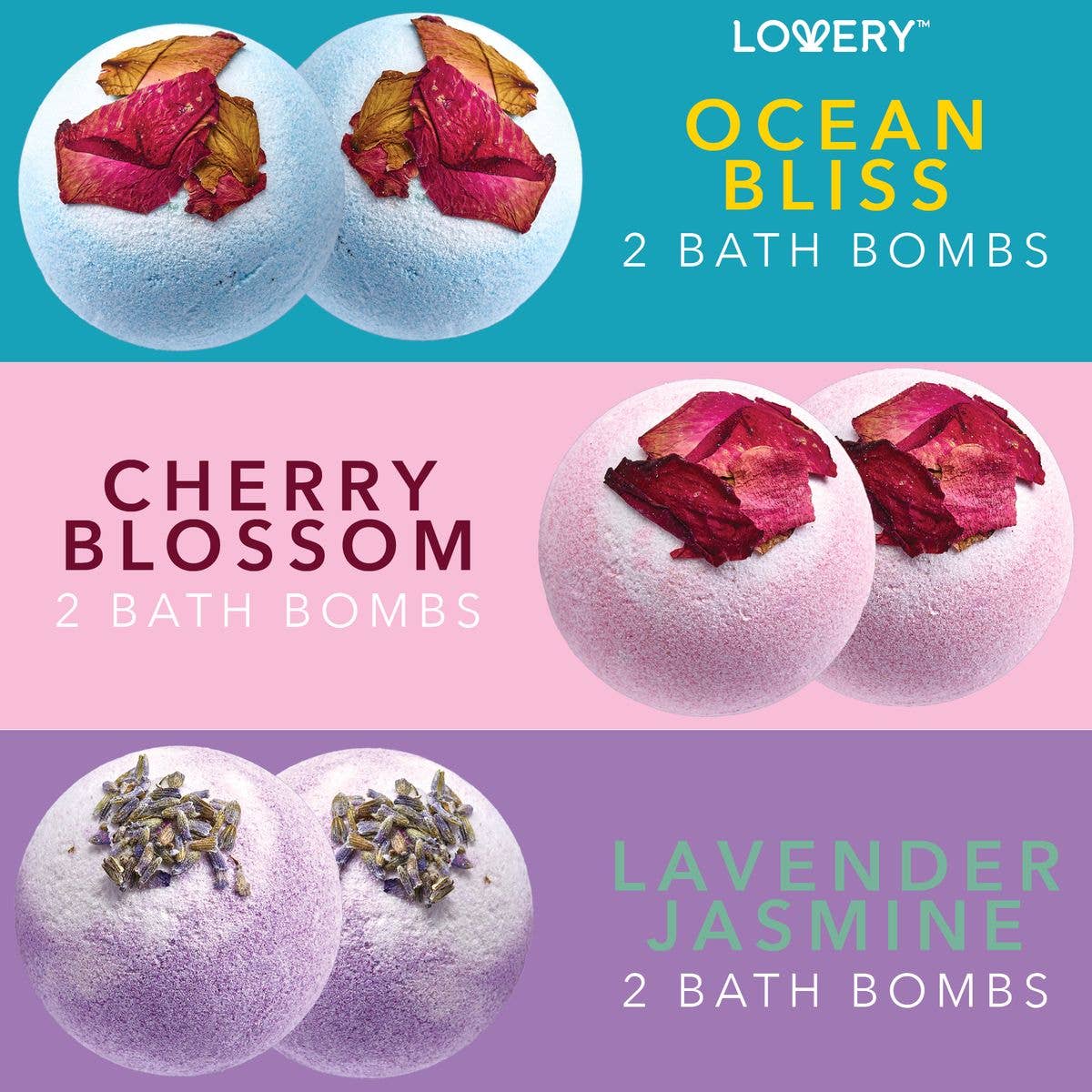 Lovery - Wholesale Bath Bomb/Fizz - Bath Bombs Gift Set – 10 Oversized Two Tone Bath Fizzies4