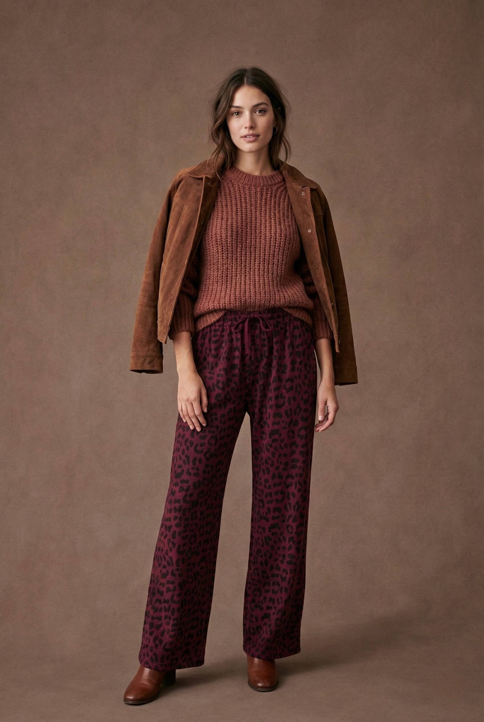 Pépouz' Paris - Wholesale Pants - Women's - Fluid and comfortable leopard print pants PPN25616