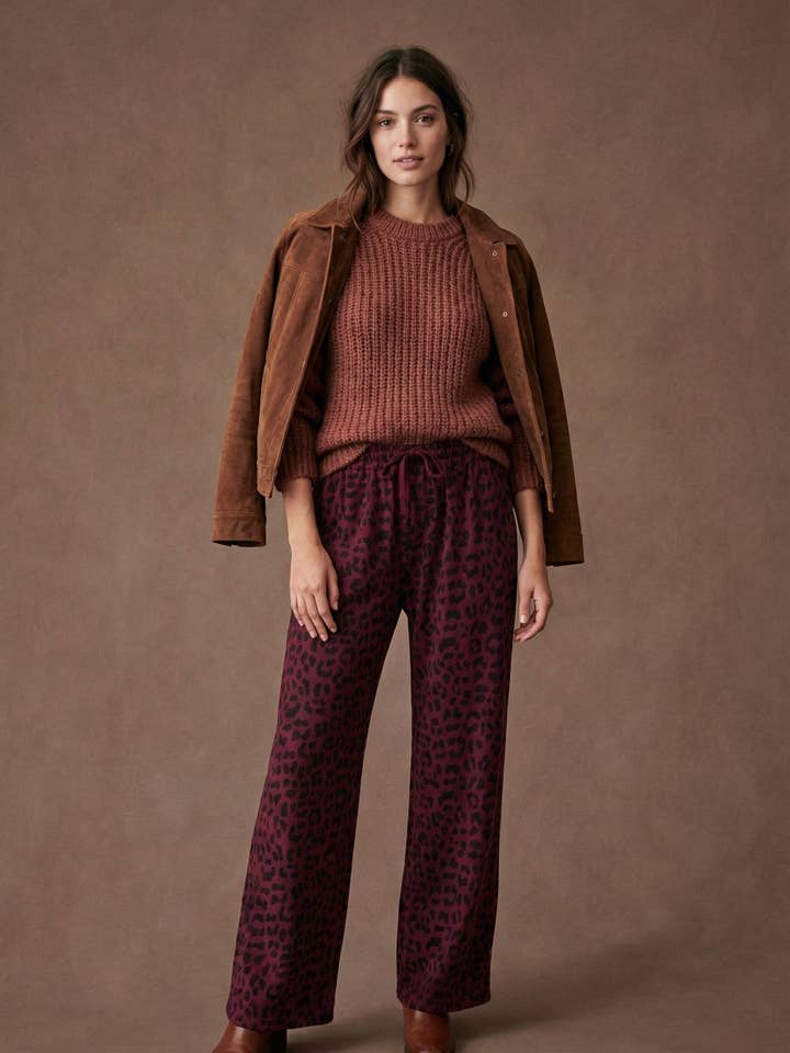 Pépouz' Paris - Wholesale Pants - Women's - Fluid and comfortable leopard print pants PPN25616