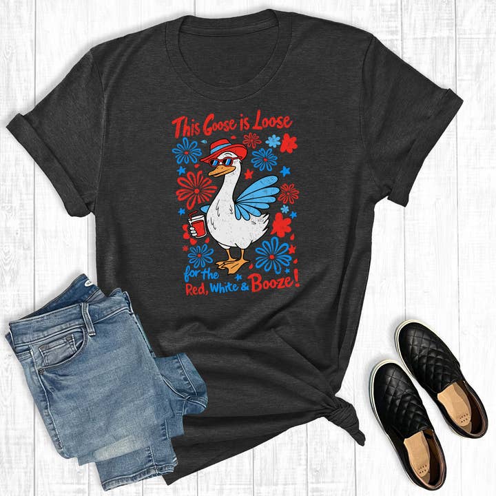 T-shirt graphique "4 juillet, l'oie est lâchée" pour la vente par The Way Down South