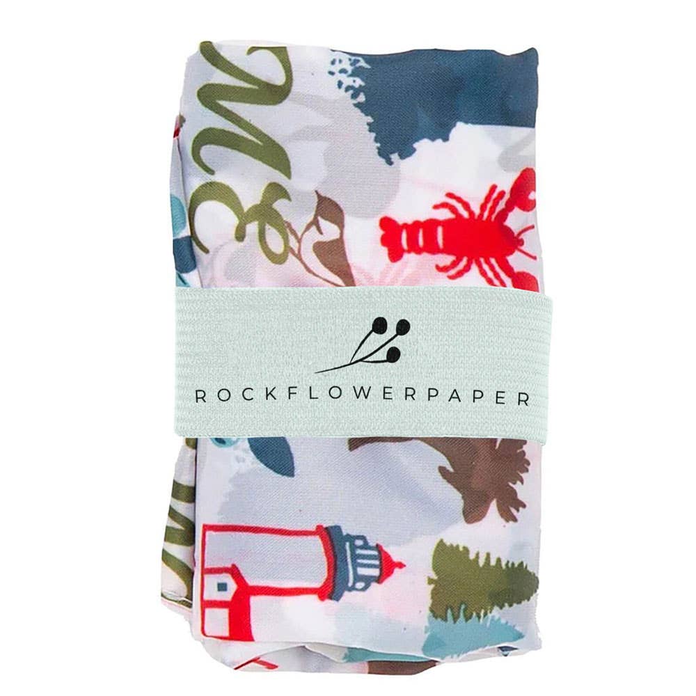 rockflowerpaper – wholesale Grocery/shopping bag – Maine blu Reusable Shopping Bag2