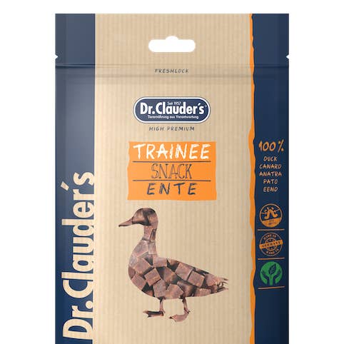 Dr Clauder's Trainee Snacks Duck 80g for wholesale by Victory Pet Products Ltd