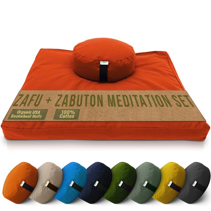Bean Products - Wholesale Meditation Supplies - Zafu + Zabuton Meditation Cushion Set - Cotton ..Made in USA12